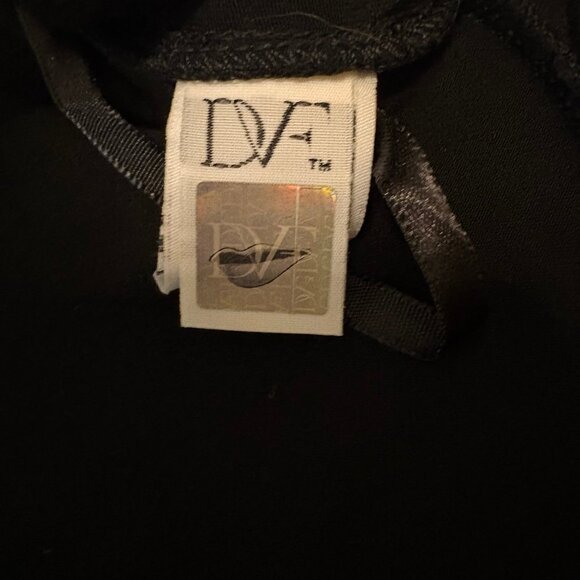 Diane Von Furstenberg DvF Classic Black Wrap Dress Sz 6 - Picture 6 of 7